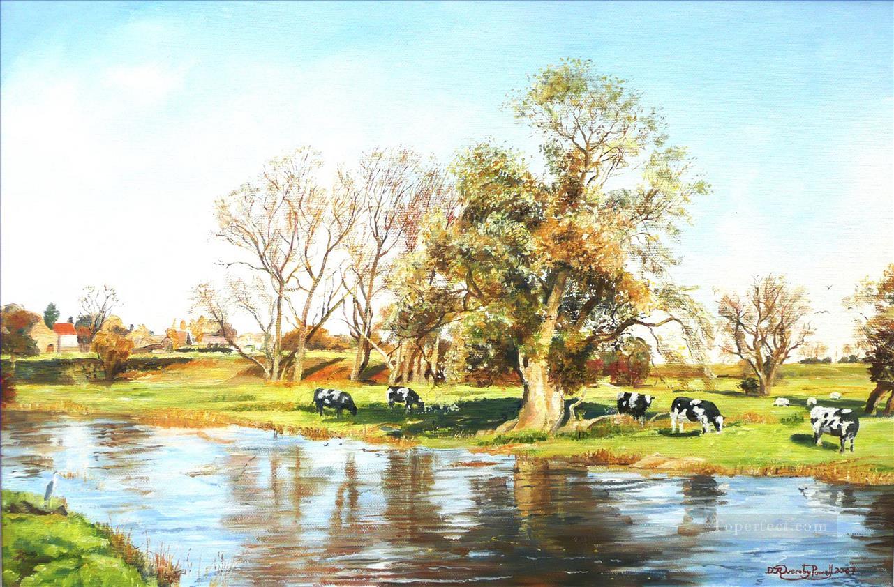 Vaches à Radwell Peintures à l'huile